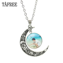 Load image into Gallery viewer, Music Band BTS Moon Pendants Necklaces Souvenir New Creative Men Women Necklace Statement Pendant Badge Jewelry BTS214