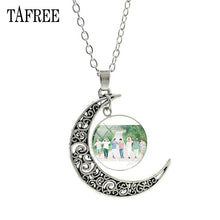 Load image into Gallery viewer, Music Band BTS Moon Pendants Necklaces Souvenir New Creative Men Women Necklace Statement Pendant Badge Jewelry BTS214