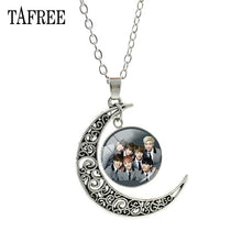Load image into Gallery viewer, Music Band BTS Moon Pendants Necklaces Souvenir New Creative Men Women Necklace Statement Pendant Badge Jewelry BTS214