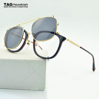 TAG Hezekiah 2023 Men Glasses Frame men Retro Polarized sunglasses clip Women Optical Spectacle Frame myopia eyeglasses