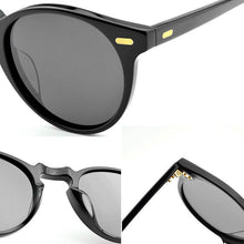 Load image into Gallery viewer, TAG Hezekiah Brand Round sunglasses women 2023 retro sunglasses men polarized vintage womens sun glasses 5186 5031 black drive