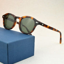 Load image into Gallery viewer, TAG  brand designer Polarized Sunglasses Men 2023 Vintage round Sun Glasses Women Driving Retro Acetate Sunglass men UV400