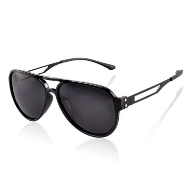 TAGION Unisex Pilot Sunglasses Men Polarized Black Sun Glasses Plastic Frame Alloy Leg Eyeglasses Gafas De Sol De Los Hombres