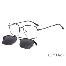 Load image into Gallery viewer, TANGOWO Square Glasses Frame Men Vintage Women Clip on Brand Designer Magnetic Polarized Sunglasses Eyeglasses DP33070
