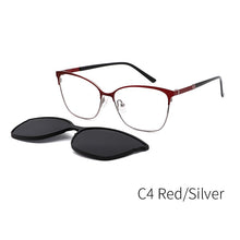 Load image into Gallery viewer, TANGOWO Magnetic Clip on Sunglasses Man Woman Metal Optical Glasses Frame UV400   Retro Myopia Prescription Glasses 2023