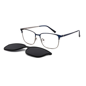 TANGOWO Man Woman Magnet Sunglasses Metal Polarized Optical Spectacle Frame Vintage Myopia Prescription Glasses DP33110