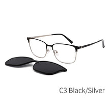Carica l&#39;immagine nel visualizzatore di Gallery, TANGOWO Man Woman Magnet Sunglasses Metal Polarized Optical Spectacle Frame Vintage Myopia Prescription Glasses DP33110