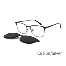 Carica l&#39;immagine nel visualizzatore di Gallery, TANGOWO Man Woman Magnet Sunglasses Metal Polarized Optical Spectacle Frame Vintage Myopia Prescription Glasses DP33110