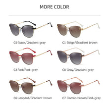 Carica l&#39;immagine nel visualizzatore di Gallery, TANGOWO Metal Cateye Glasses Frame Women Optical Retro Eyewear Polarized Magnetic Sunglasses Prescription Glasses 95951