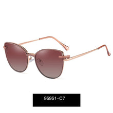 Carica l&#39;immagine nel visualizzatore di Gallery, TANGOWO Metal Cateye Glasses Frame Women Optical Retro Eyewear Polarized Magnetic Sunglasses Prescription Glasses 95951