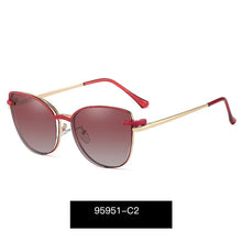 Carica l&#39;immagine nel visualizzatore di Gallery, TANGOWO Metal Cateye Glasses Frame Women Optical Retro Eyewear Polarized Magnetic Sunglasses Prescription Glasses 95951