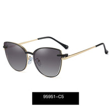 Carica l&#39;immagine nel visualizzatore di Gallery, TANGOWO Metal Cateye Glasses Frame Women Optical Retro Eyewear Polarized Magnetic Sunglasses Prescription Glasses 95951