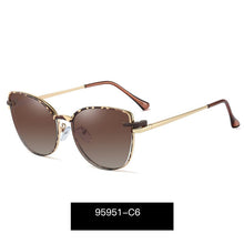Carica l&#39;immagine nel visualizzatore di Gallery, TANGOWO Metal Cateye Glasses Frame Women Optical Retro Eyewear Polarized Magnetic Sunglasses Prescription Glasses 95951
