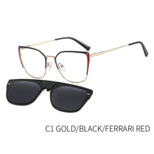 Load image into Gallery viewer, TANGOWO Metal Polygon 2 In 1 Polarized Sunglasses Women UV400 Optiacl Myopia Vintage Ourdoor Glasses Frame Man Eyewear B23112