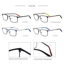 Load image into Gallery viewer, TANGOWO Metal Retro Square High-end Glasses Frame Men  Designer 2023 Optical Myopia Prescription Eyewear YJ0243