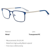 Load image into Gallery viewer, TANGOWO Metal Retro Square High-end Glasses Frame Men  Designer 2023 Optical Myopia Prescription Eyewear YJ0243
