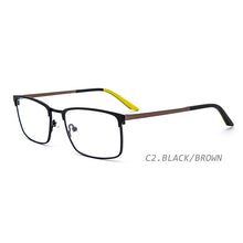 Load image into Gallery viewer, TANGOWO Metal Retro Square High-end Glasses Frame Men  Designer 2023 Optical Myopia Prescription Eyewear YJ0243