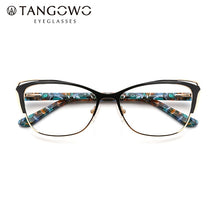 Load image into Gallery viewer, TANGOWO Metal Women Glasses Frame Retro Round Eye Computer Glasses  Eyewear Frame Myopia Hyperopia Prescription Optical Glasses