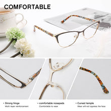 Load image into Gallery viewer, TANGOWO Metal Women Glasses Frame Retro Round Eye Computer Glasses  Eyewear Frame Myopia Hyperopia Prescription Optical Glasses