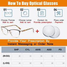 Load image into Gallery viewer, TANGOWO Metal Women Glasses Frame Retro Round Eye Computer Glasses  Eyewear Frame Myopia Hyperopia Prescription Optical Glasses