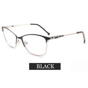 Metal Women Glasses Frames Optical Prescription Glasses Frame Clear lens Eyewear Pink Eyeglasses Frame