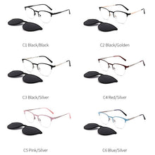 Load image into Gallery viewer, Retro Cateye Polarized Sunglasses Women Clip on Brand Designer Optical Myopia Eyeglass Frame Magnetic Glasses