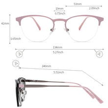 Load image into Gallery viewer, Retro Cateye Polarized Sunglasses Women Clip on Brand Designer Optical Myopia Eyeglass Frame Magnetic Glasses