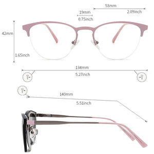 Retro Cateye Polarized Sunglasses Women Clip on Brand Designer Optical Myopia Eyeglass Frame Magnetic Glasses