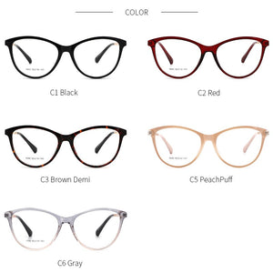Retro Women Cateye Glasses Frame Fashion Optical Eyewear Female Vintage Mypoia Prescription Glasses Cute Spectacles