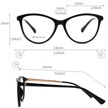 Load image into Gallery viewer, Retro Women Cateye Glasses Frame Fashion Optical Eyewear Female Vintage Mypoia Prescription Glasses Cute Spectacles