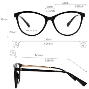 Retro Women Cateye Glasses Frame Fashion Optical Eyewear Female Vintage Mypoia Prescription Glasses Cute Spectacles