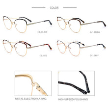 Load image into Gallery viewer, TANGOWO Round Metal Glasses Frame Women Brand Design Printing Eyewear Vintage Computer Prescription Glasses Eyeglasses YJ0189