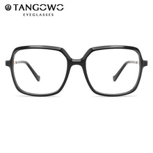Load image into Gallery viewer, TANGOWO Square Acetate Retro Glasses Women Transparent Eye Glass Clear Crystal Eyewear Optical Myopia Frames MG6156