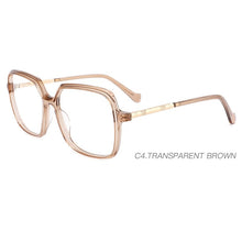 Load image into Gallery viewer, TANGOWO Square Acetate Retro Glasses Women Transparent Eye Glass Clear Crystal Eyewear Optical Myopia Frames MG6156