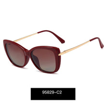 Load image into Gallery viewer, TANGOWO Vintage Cateye Glasses Frame Women Clip on Brand Designer Optical Myopia Polarized Sunglasses Prescription Glasses 95829