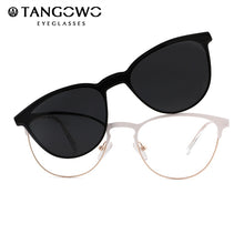 Load image into Gallery viewer, Vintage Cateye Sunglasses Women Clip on Brand Designer Optical Myopia Eyeglass Frame Prescription glasses Multifunction