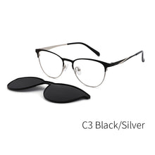 Load image into Gallery viewer, Vintage Cateye Sunglasses Women Clip on Brand Designer Optical Myopia Eyeglass Frame Prescription glasses Multifunction