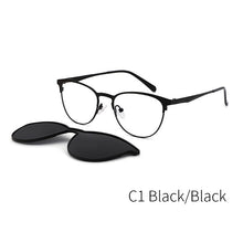 Load image into Gallery viewer, Vintage Cateye Sunglasses Women Clip on Brand Designer Optical Myopia Eyeglass Frame Prescription glasses Multifunction