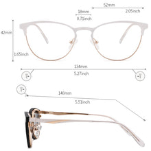 Load image into Gallery viewer, Vintage Cateye Sunglasses Women Clip on Brand Designer Optical Myopia Eyeglass Frame Prescription glasses Multifunction
