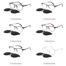 Load image into Gallery viewer, Vintage Cateye Sunglasses Women Clip on Brand Designer Optical Myopia Eyeglass Frame Prescription glasses Multifunction