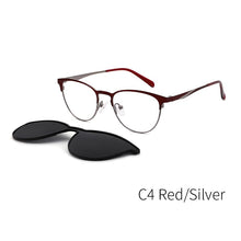 Load image into Gallery viewer, Vintage Cateye Sunglasses Women Clip on Brand Designer Optical Myopia Eyeglass Frame Prescription glasses Multifunction