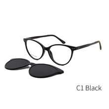 Load image into Gallery viewer, TANGOWO Vintage Cateye Sunglasses Women Myopia Eyeglass Clip on Brand Designer Optical Frame Prescription glasses Multifunction
