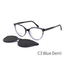 Load image into Gallery viewer, TANGOWO Vintage Cateye Sunglasses Women Myopia Eyeglass Clip on Brand Designer Optical Frame Prescription glasses Multifunction
