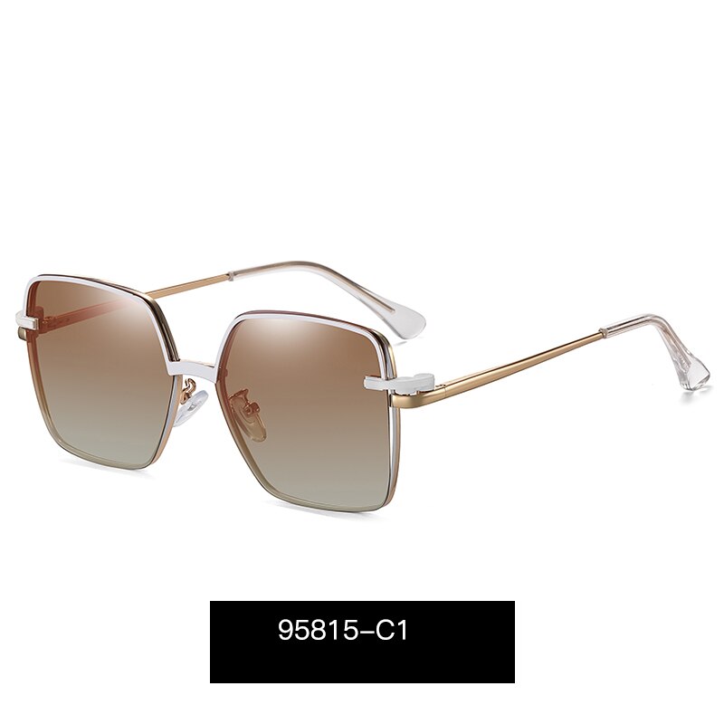 TANGOWO Vintage Magnetic Clip-on Polarized Sunglasses Women Metal Frame Anti-Blue Light Myopia Eyeglass Glasses Frame 95815