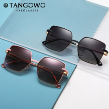 Load image into Gallery viewer, TANGOWO Vintage Magnetic Clip-on Polarized Sunglasses Women Metal Frame Anti-Blue Light Myopia Eyeglass Glasses Frame 95815