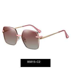 TANGOWO Vintage Magnetic Clip-on Polarized Sunglasses Women Metal Frame Anti-Blue Light Myopia Eyeglass Glasses Frame 95815