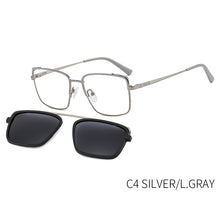 Load image into Gallery viewer, TANGOWO Vintage Square 2 In1 Magnetic Sunglasses UV400 Women Men Metal Optical Prescription Eyewear Spectacles B23119