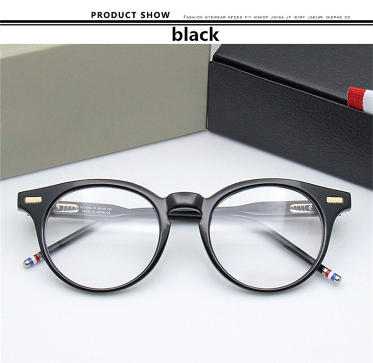 TB404 York Brand THOM Round Eyeglasses Frames Men Women  Prescription Glasses Men Computer Optical Round Frames with Box