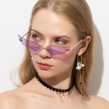 Load image into Gallery viewer, TEENYOUN Rimless Angel wings Sunglasses Brand design For Party Women Men Unique Frameless Hollow out Sun Glasses Cool Shades