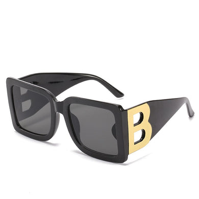 TEENYOUN Square B Letter Decoration Sunglasses Woman  Brand Designer Sun Glasses Shades Eyewear UV400 Oculos gafas de sol